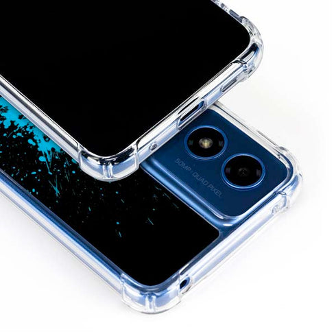 DC Comics Batman Blue Splash character shape Moto G 5G (2024) Clear Case